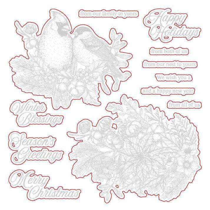 Honey Bee Stamps - Honey Cuts - Winter Song-ScrapbookPal