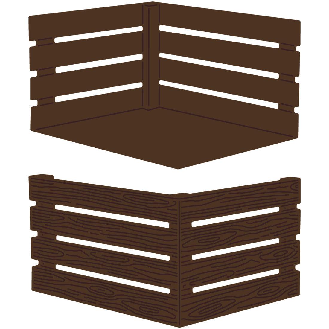 Honey Bee Stamps - Honey Cuts - Wooden Crate-ScrapbookPal