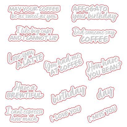 Honey Bee Stamps - Honey Cuts - You Had Me At Coffee-ScrapbookPal