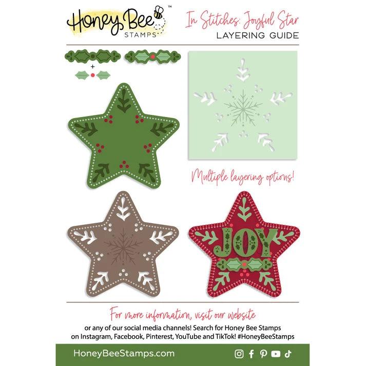 Honey Bee Stamps - In Stitches: Joyful Star - Honey Cuts Stand-Alone Dies-ScrapbookPal