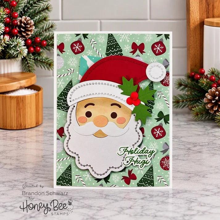 Honey Bee Stamps - In Stitches: Santa - Honey Cuts Stand-Alone Dies-ScrapbookPal