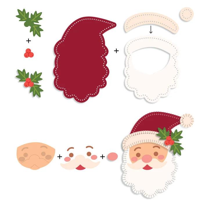 Honey Bee Stamps - In Stitches: Santa - Honey Cuts Stand-Alone Dies-ScrapbookPal