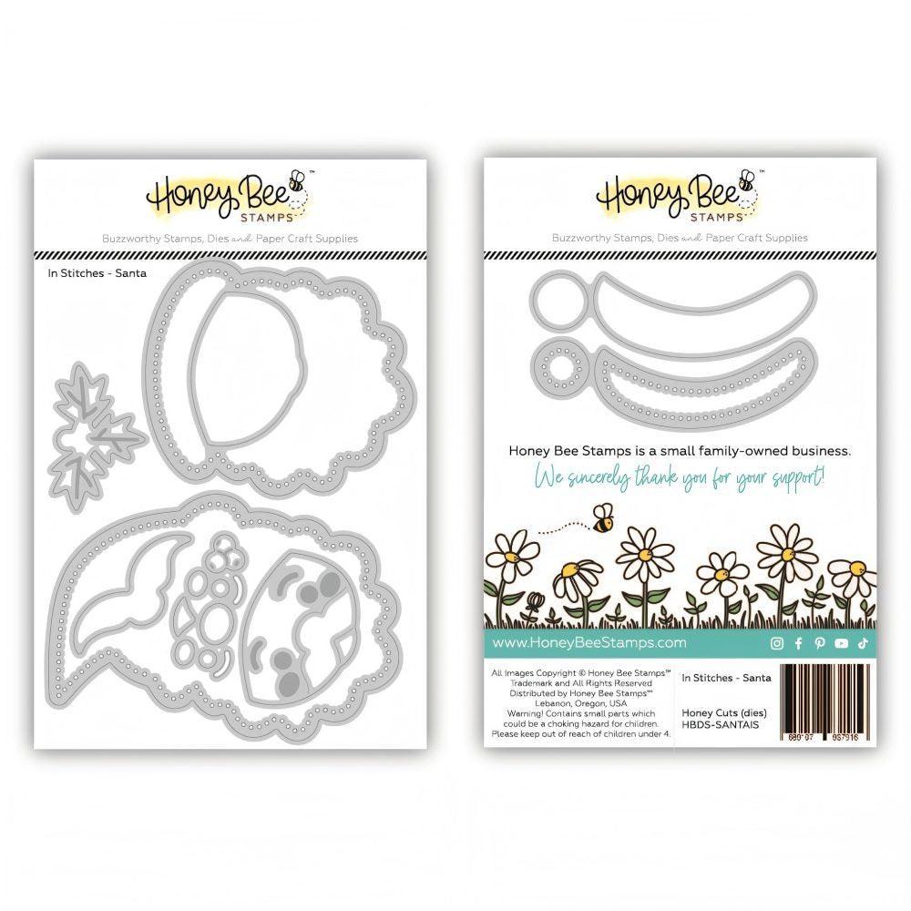Honey Bee Stamps - In Stitches: Santa - Honey Cuts Stand-Alone Dies-ScrapbookPal