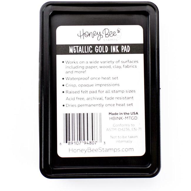 Honey Bee Stamps - Ink Pad - Metallic Gold Pigment Ink-ScrapbookPal