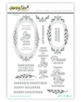 Honey Bee Stamps - Laurel Wishes - 6x8 Photopolymer Stamp Set-ScrapbookPal