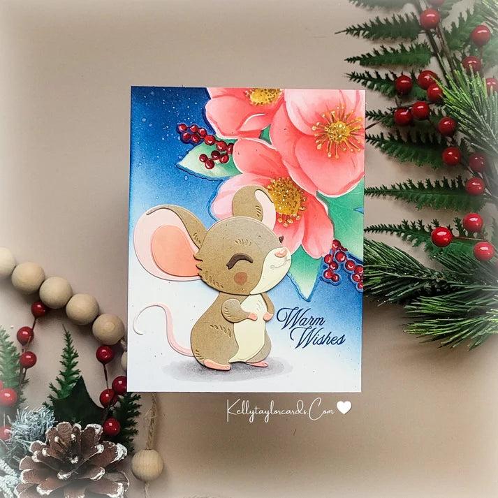 Honey Bee Stamps - Lovely Layers: Cute Mouse - Honey Cuts Stand-Alone Dies-ScrapbookPal