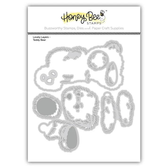 Honey Bee Stamps - Lovely Layers: Teddy Bear - Honey Cuts Stand-Alone Dies-ScrapbookPal