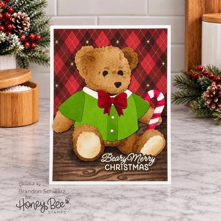 Honey Bee Stamps - Lovely Layers: Teddy Bear - Honey Cuts Stand-Alone Dies-ScrapbookPal