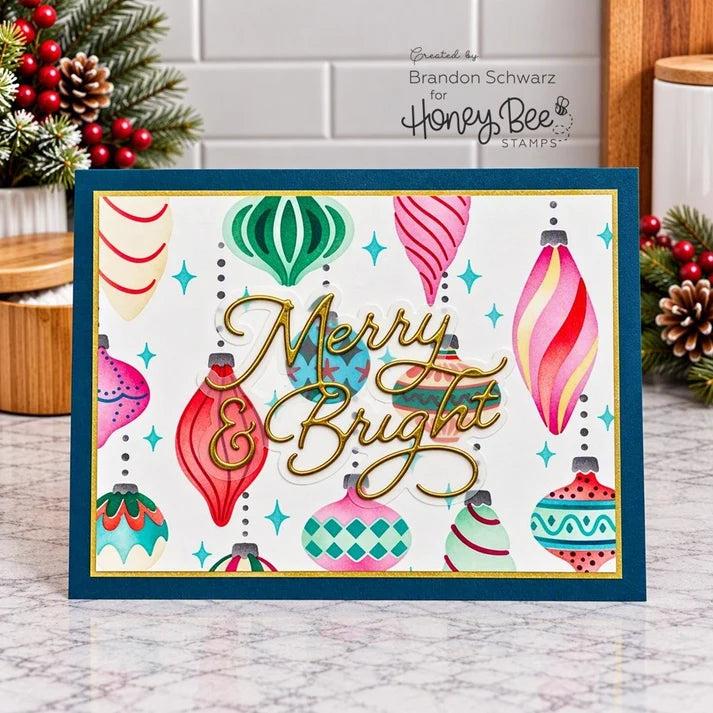 Honey Bee Stamps - Merry &amp; Bright - Honey Cuts Coordinating Dies-ScrapbookPal