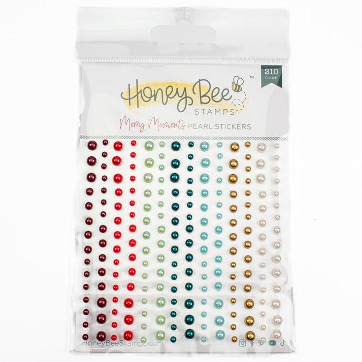 Honey Bee Stamps - Pearl Stickers - Merry Moments-ScrapbookPal