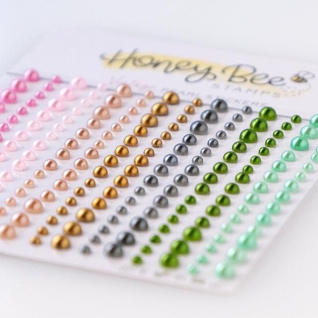 Honey Bee Stamps - Pearl Stickers - Vintage Pearls-ScrapbookPal