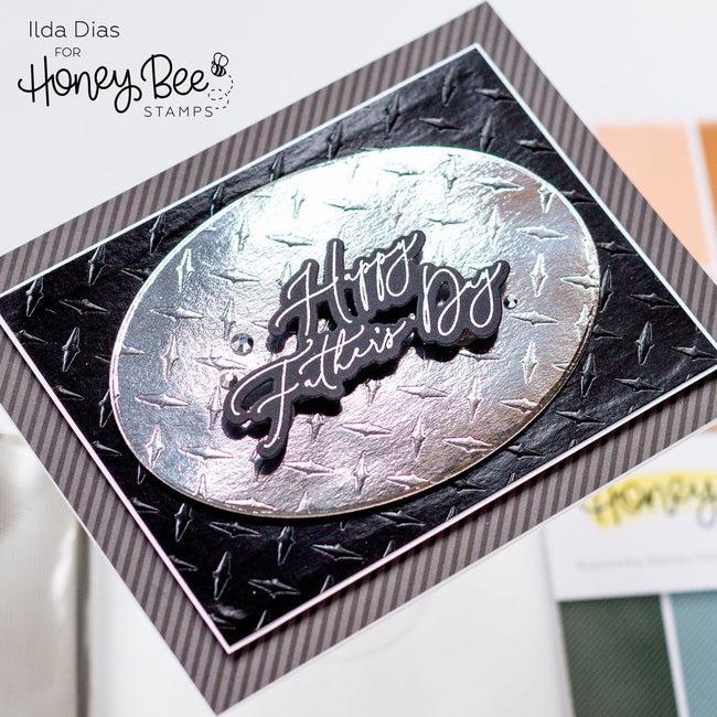 Honey Bee Stamps - Stencils - Diamond Plate Background-ScrapbookPal
