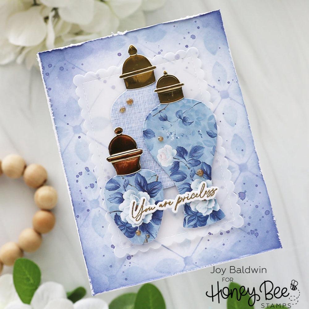 Honey Bee Stamps - Stencils - Floral Mosaic-ScrapbookPal