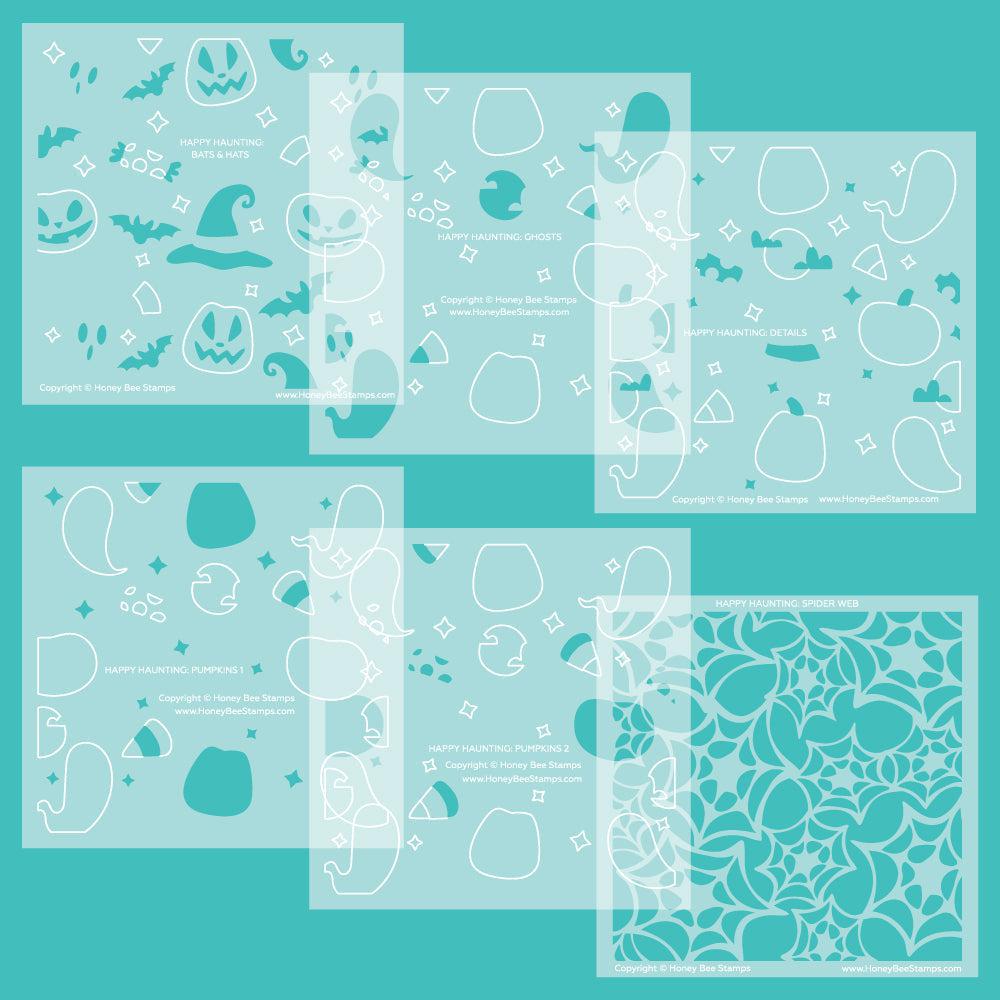 Honey Bee Stamps - Stencils - Happy Haunting-ScrapbookPal