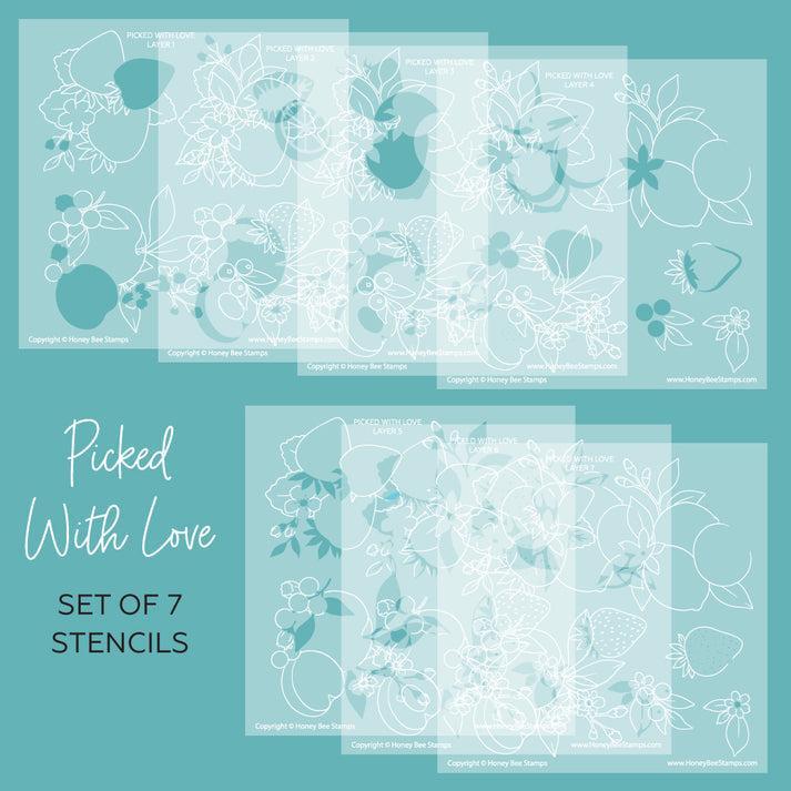 Honey Bee Stamps - Stencils - Picked With Love-ScrapbookPal