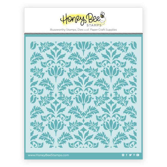 Honey Bee Stamps - Stencils - Vintage Flourish Background-ScrapbookPal