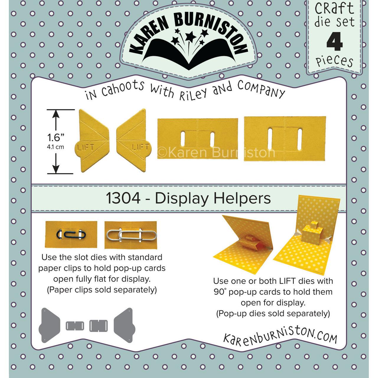 Karen Burniston - Clear Stamps &amp; Dies - Display Helpers-ScrapbookPal
