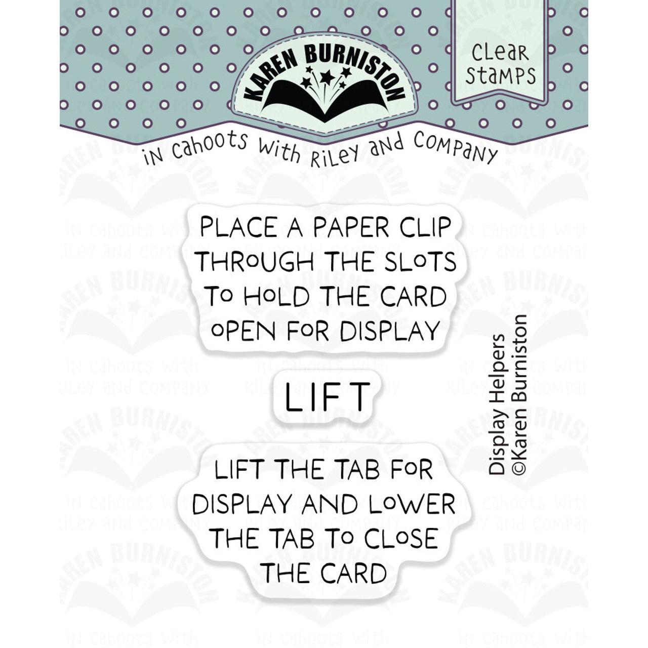 Karen Burniston - Clear Stamps &amp; Dies - Display Helpers-ScrapbookPal