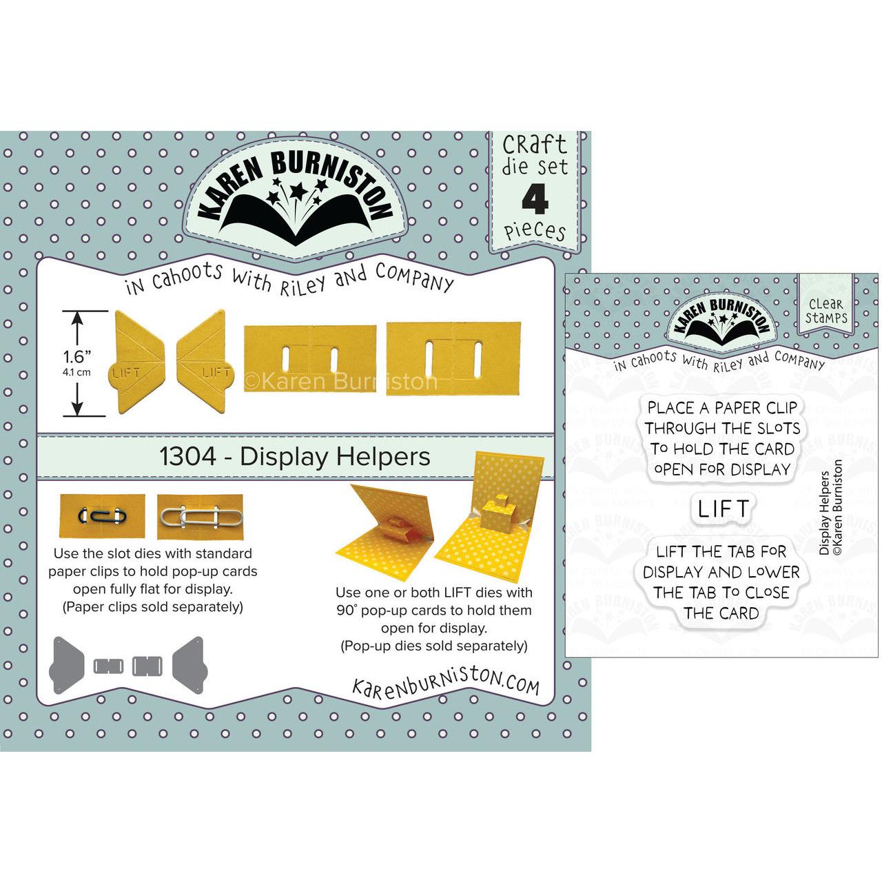 Karen Burniston - Clear Stamps &amp; Dies - Display Helpers-ScrapbookPal
