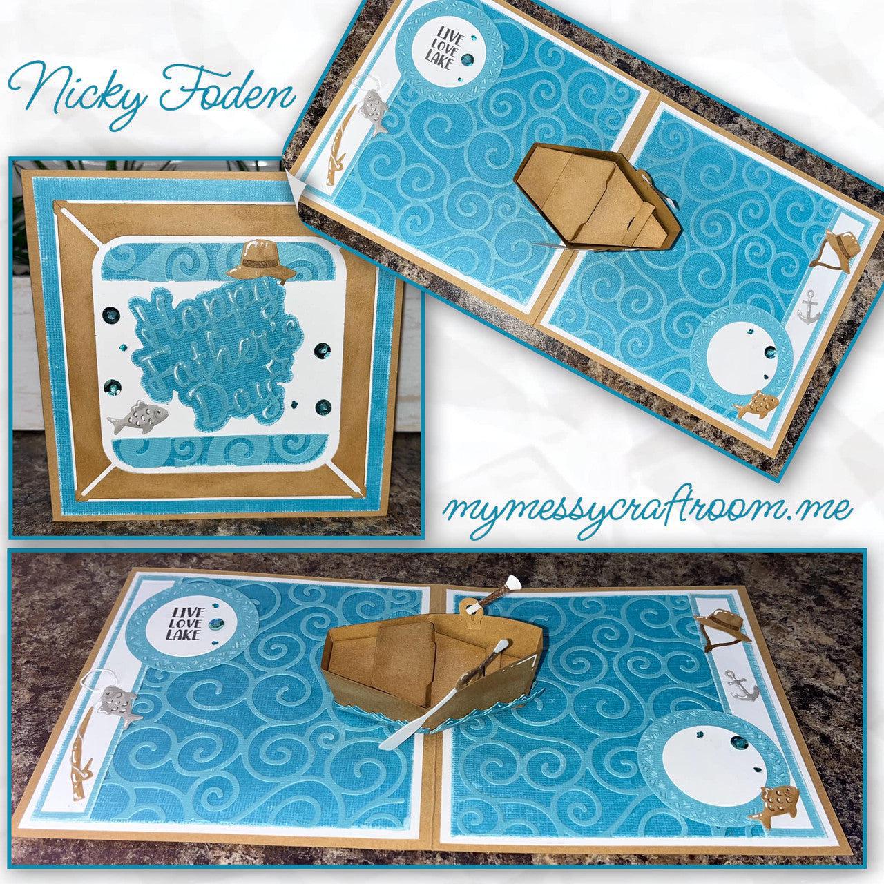 Karen Burniston - Dies - Boat Pop-up-ScrapbookPal