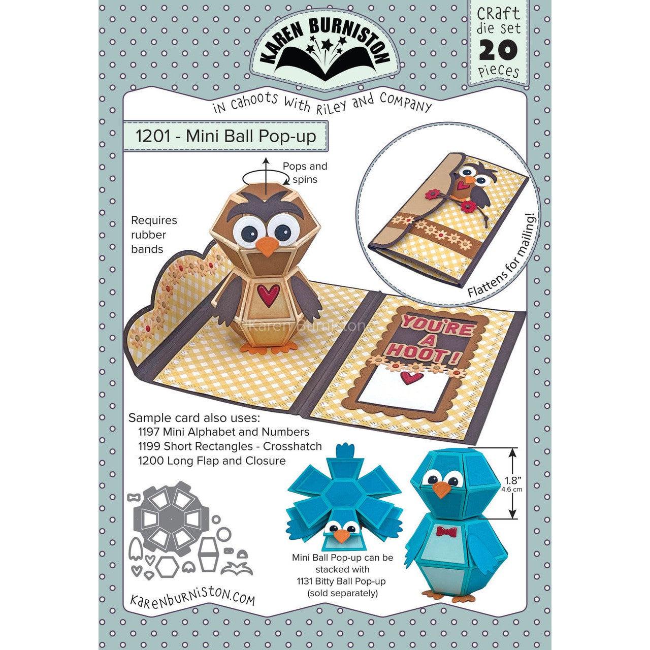 Karen Burniston - Dies - Mini Ball Pop-up-ScrapbookPal