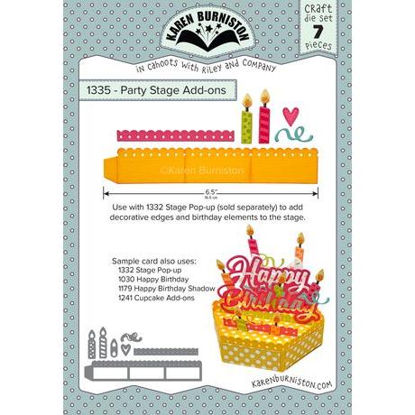 Karen Burniston - Dies - Party Stage Add-ons-ScrapbookPal