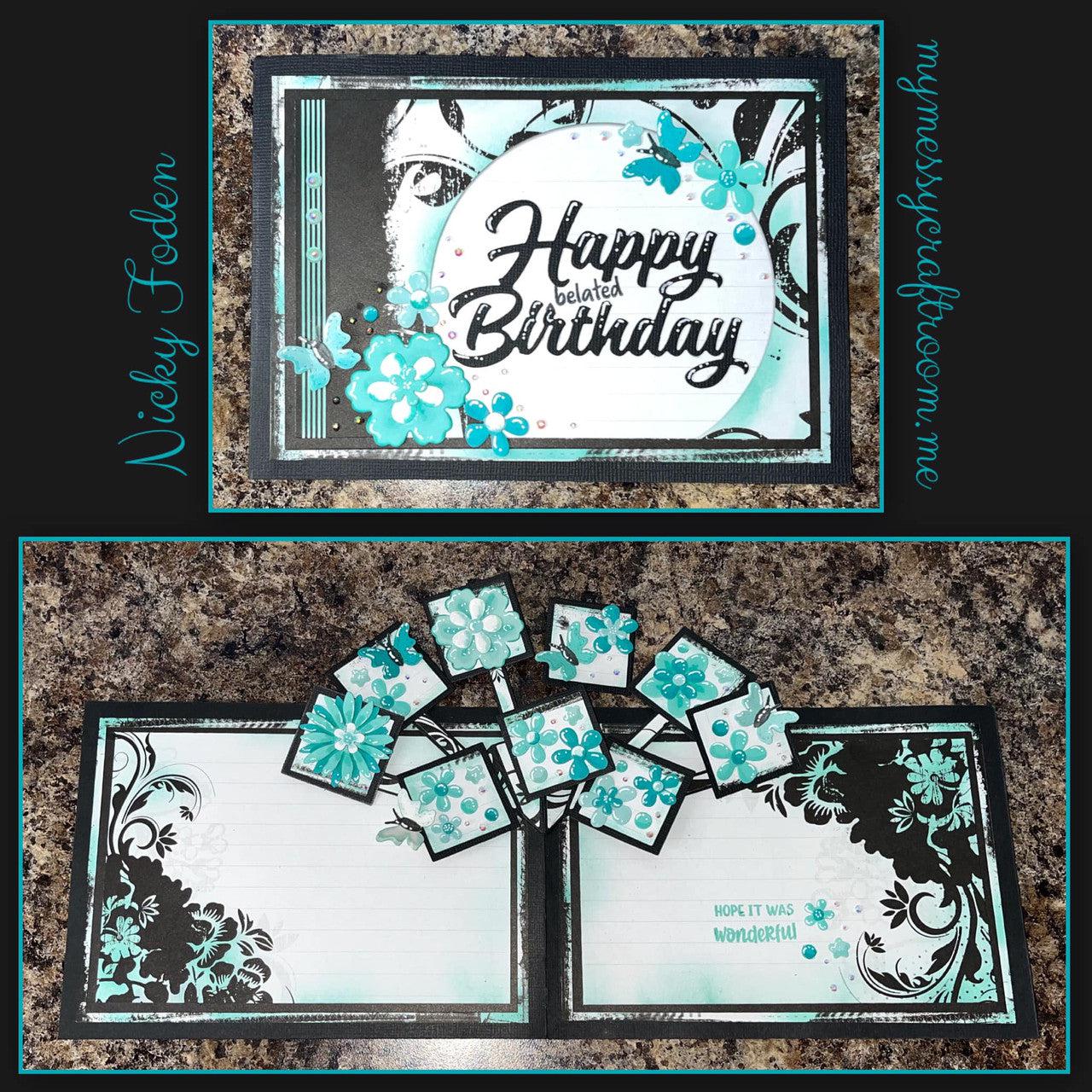 Karen Burniston - Dies - Photo Fan Pop-up-ScrapbookPal