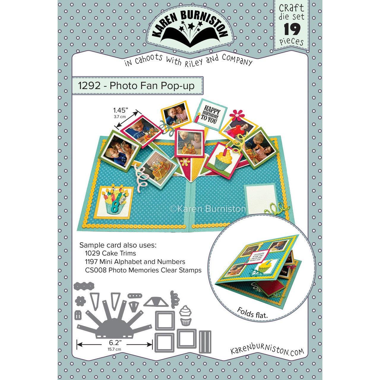 Karen Burniston - Dies - Photo Fan Pop-up-ScrapbookPal