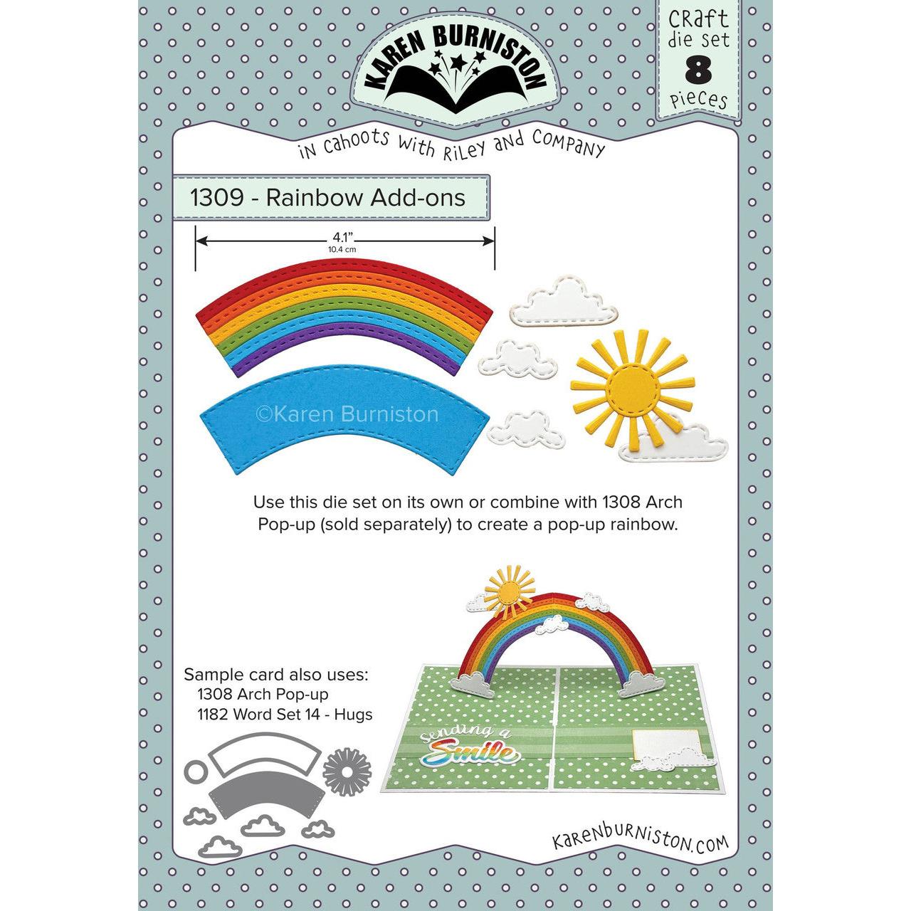 Karen Burniston - Dies - Rainbow Add-ons-ScrapbookPal