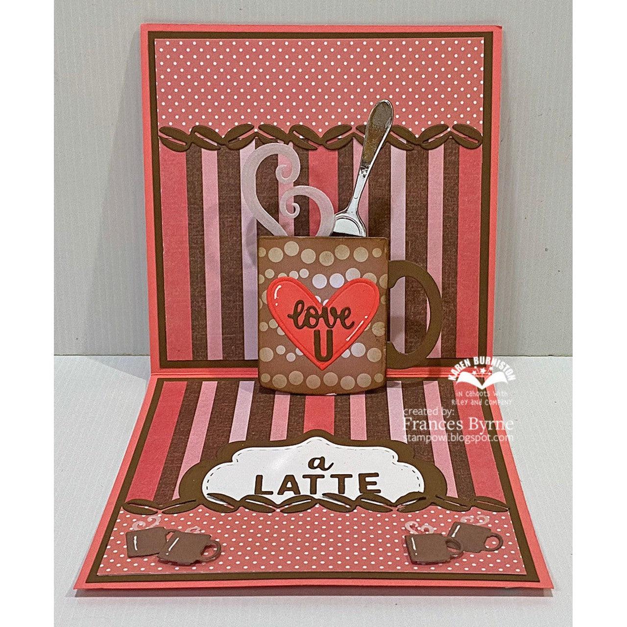 Karen Burniston - Dies - Tea And Coffee Pop-up-ScrapbookPal