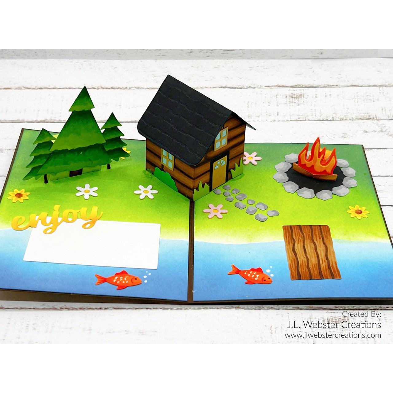 Karen Burniston - Dies - Tiny House Pop-up-ScrapbookPal