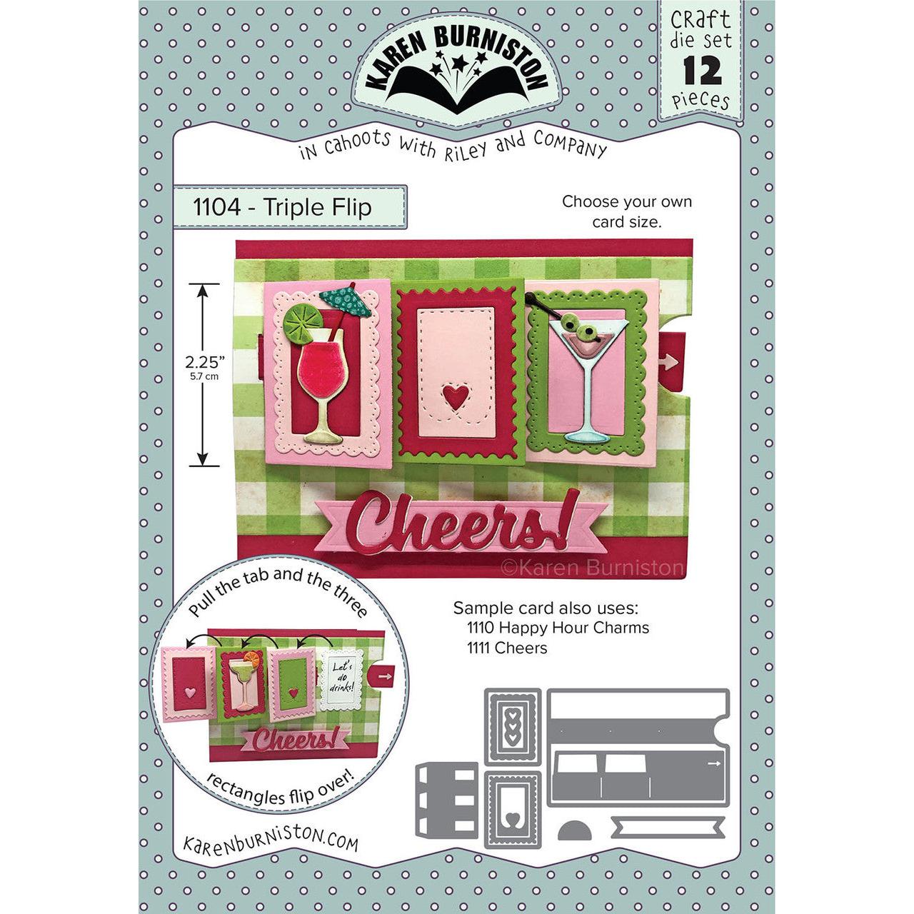 Karen Burniston - Dies - Triple Flip-ScrapbookPal