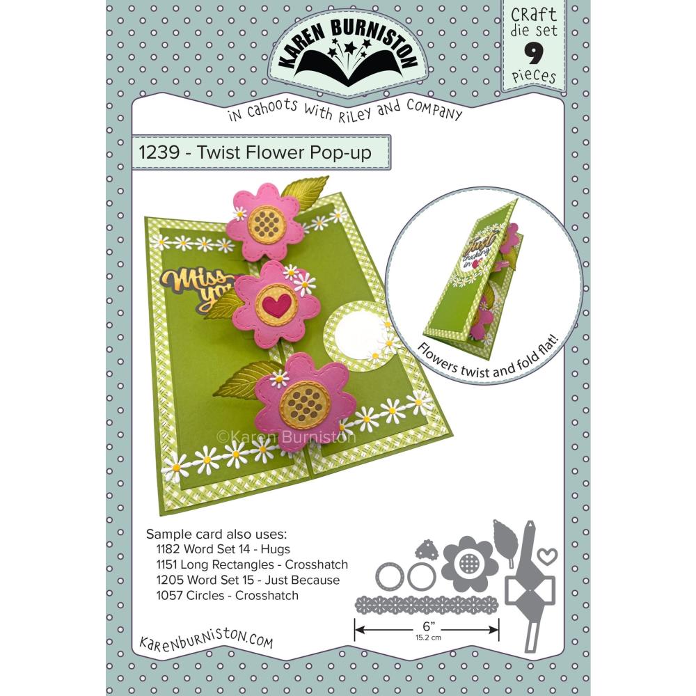 Karen Burniston - Dies - Twist Flower Pop-up-ScrapbookPal