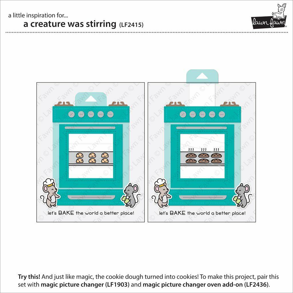 Lawn Fawn - Clear Stamps - A Creature Was Stirring-ScrapbookPal
