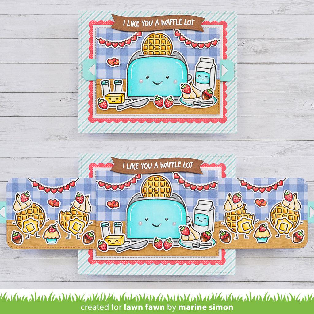 Lawn Fawn - Clear Stamps - A Waffle Lot-ScrapbookPal