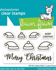 Lawn Fawn - Clear Stamps - All The Santa Hats-ScrapbookPal