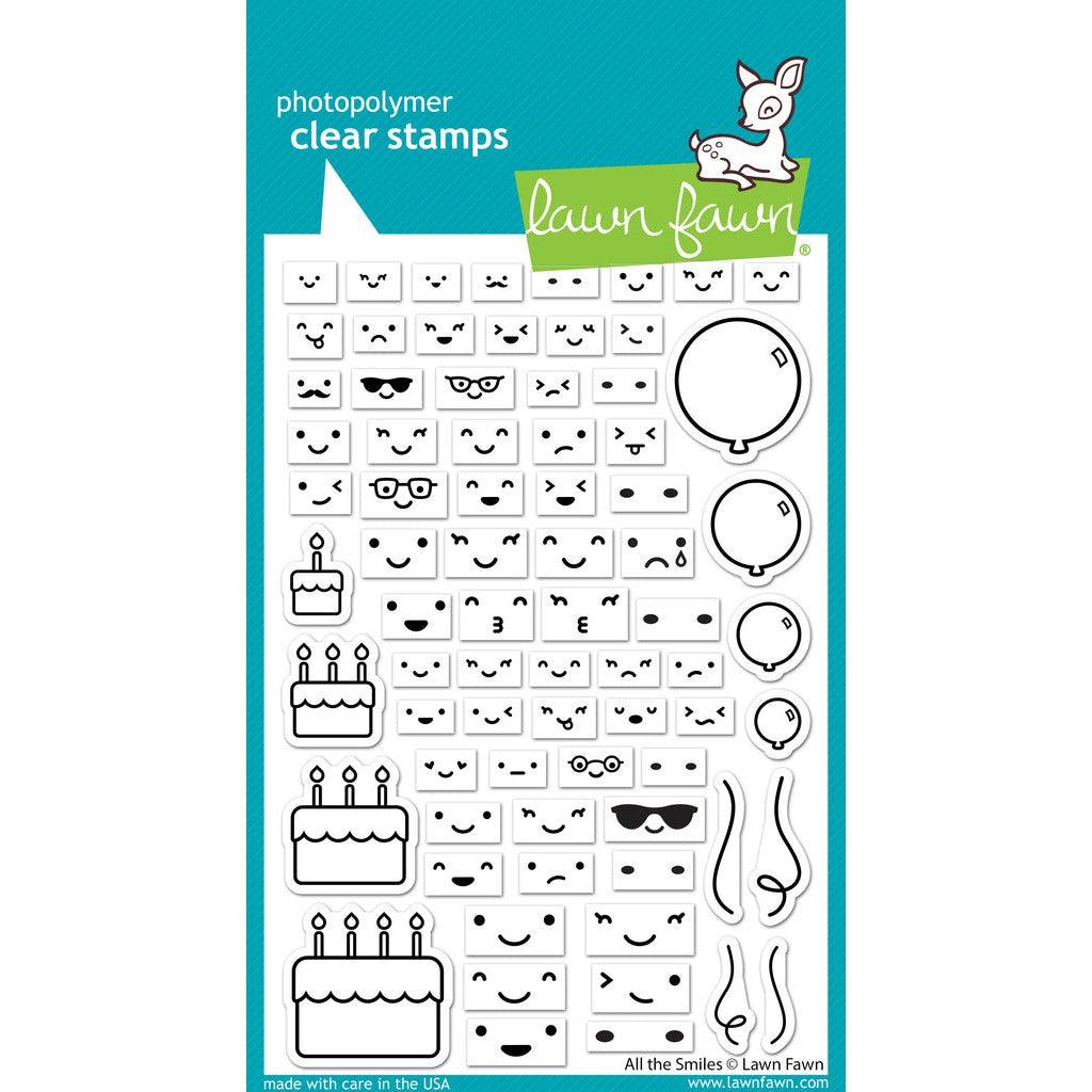 Lawn Fawn - Clear Stamps - All The Smiles-ScrapbookPal