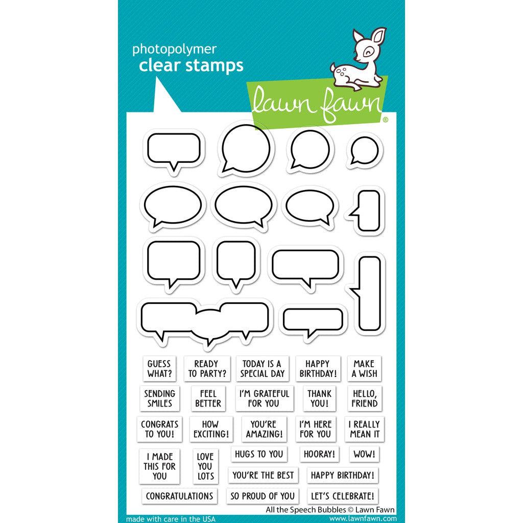 Lawn Fawn - Clear Stamps - All The Speech Bubbles-ScrapbookPal