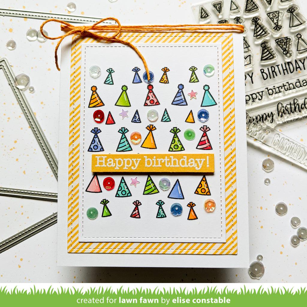 Lawn Fawn - Clear Stamps - All the Party Hats-ScrapbookPal