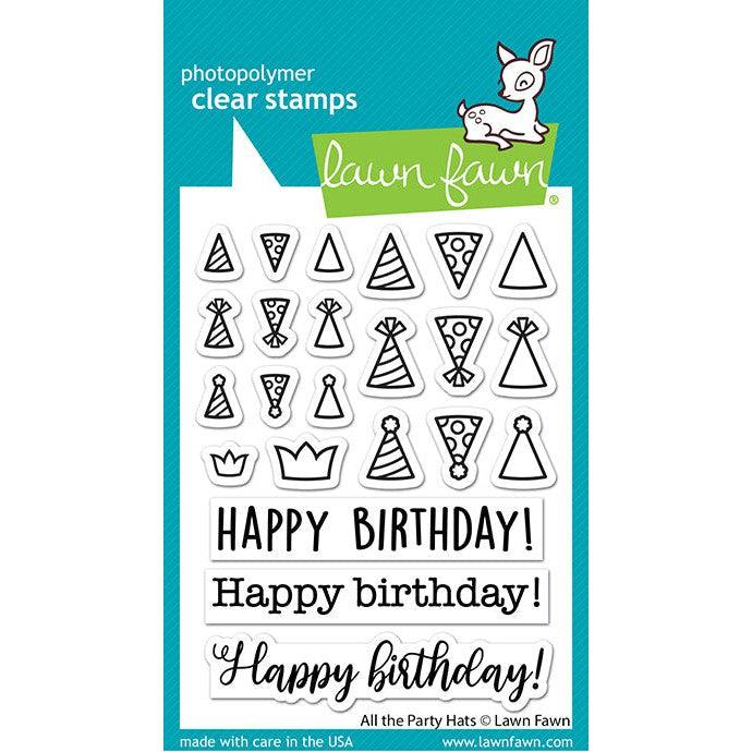 Lawn Fawn - Clear Stamps - All the Party Hats-ScrapbookPal