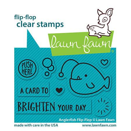 Lawn Fawn - Clear Stamps - Anglerfish Flip Flop-ScrapbookPal