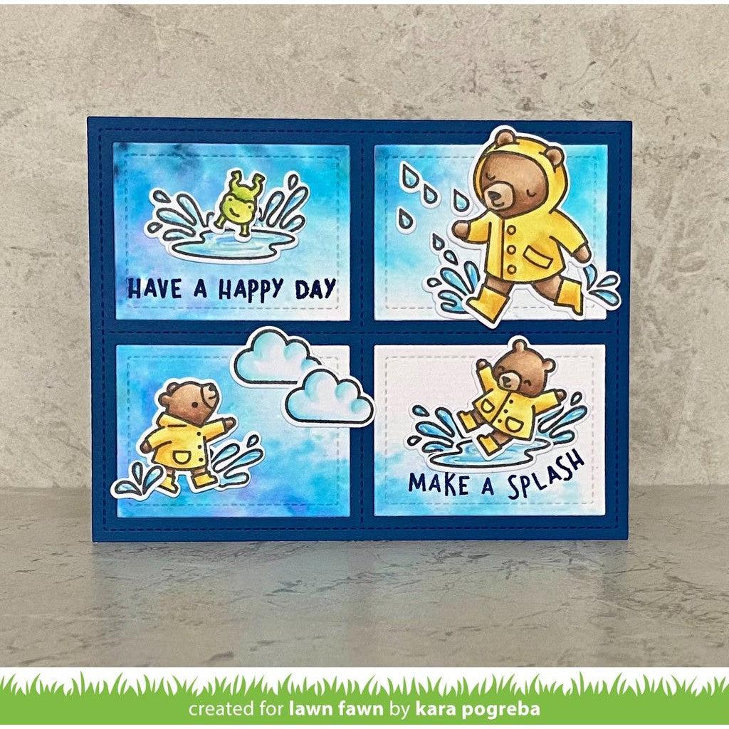 Lawn Fawn - Clear Stamps - Beary Rainy Day-ScrapbookPal