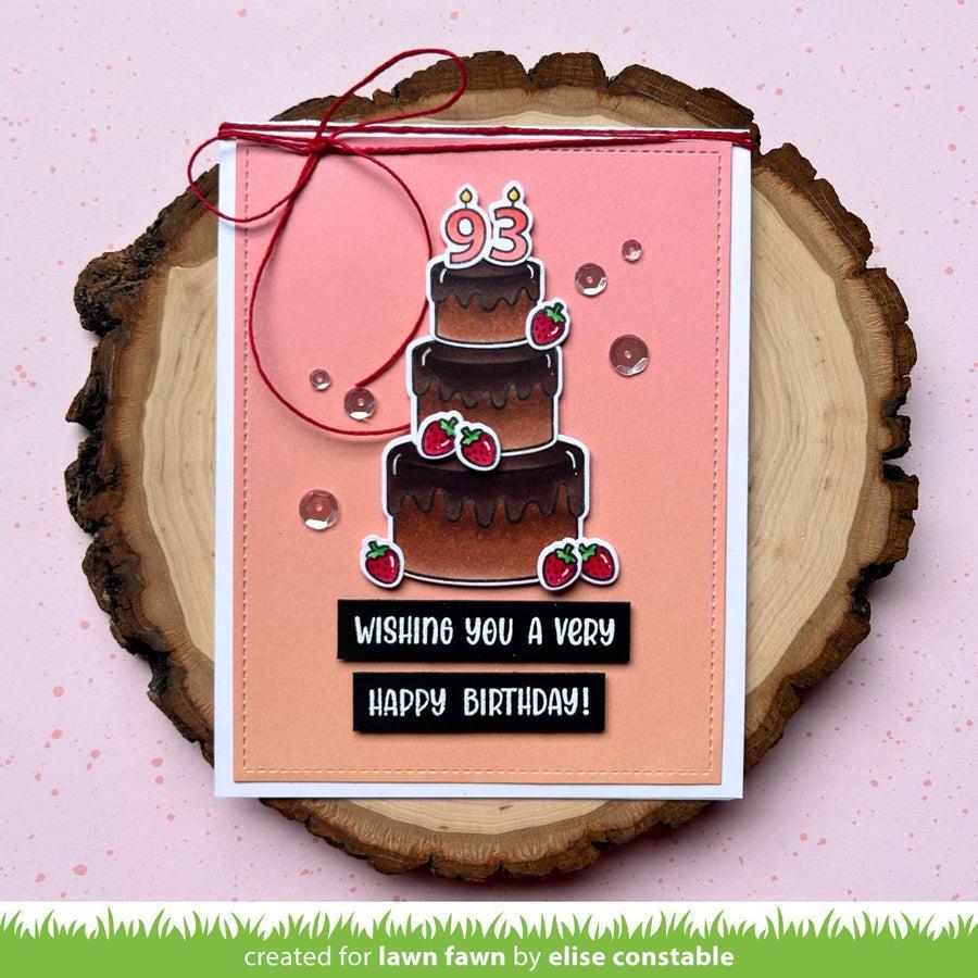 Lawn Fawn - Coloring Stencils - Cake It Easy Add-On-ScrapbookPal