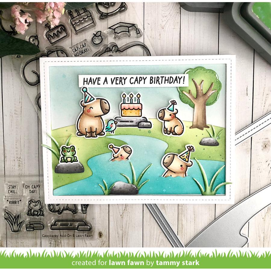 Lawn Fawn - Coloring Stencils - Capybaras! Add-On-ScrapbookPal