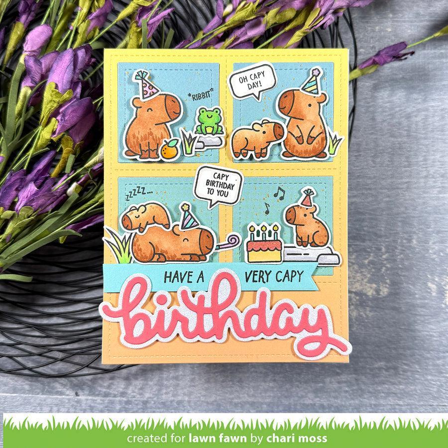 Lawn Fawn - Coloring Stencils - Capybaras! Add-On-ScrapbookPal