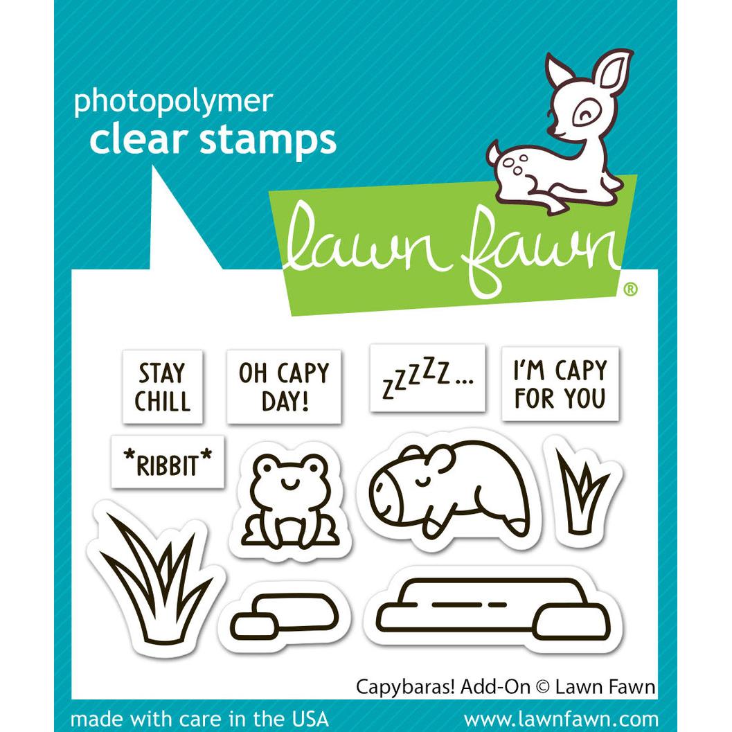 Lawn Fawn - Clear Stamps - Capybaras! Add-On-ScrapbookPal