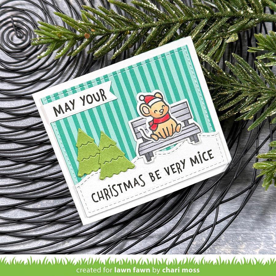 Lawn Fawn - Coloring Stencils - Caroling Mice-ScrapbookPal