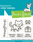 Lawn Fawn - Clear Stamps - Cozy Cats Christmas Add-on-ScrapbookPal