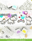 Lawn Fawn - Clear Stamps - Elephant Parade Add-On-ScrapbookPal