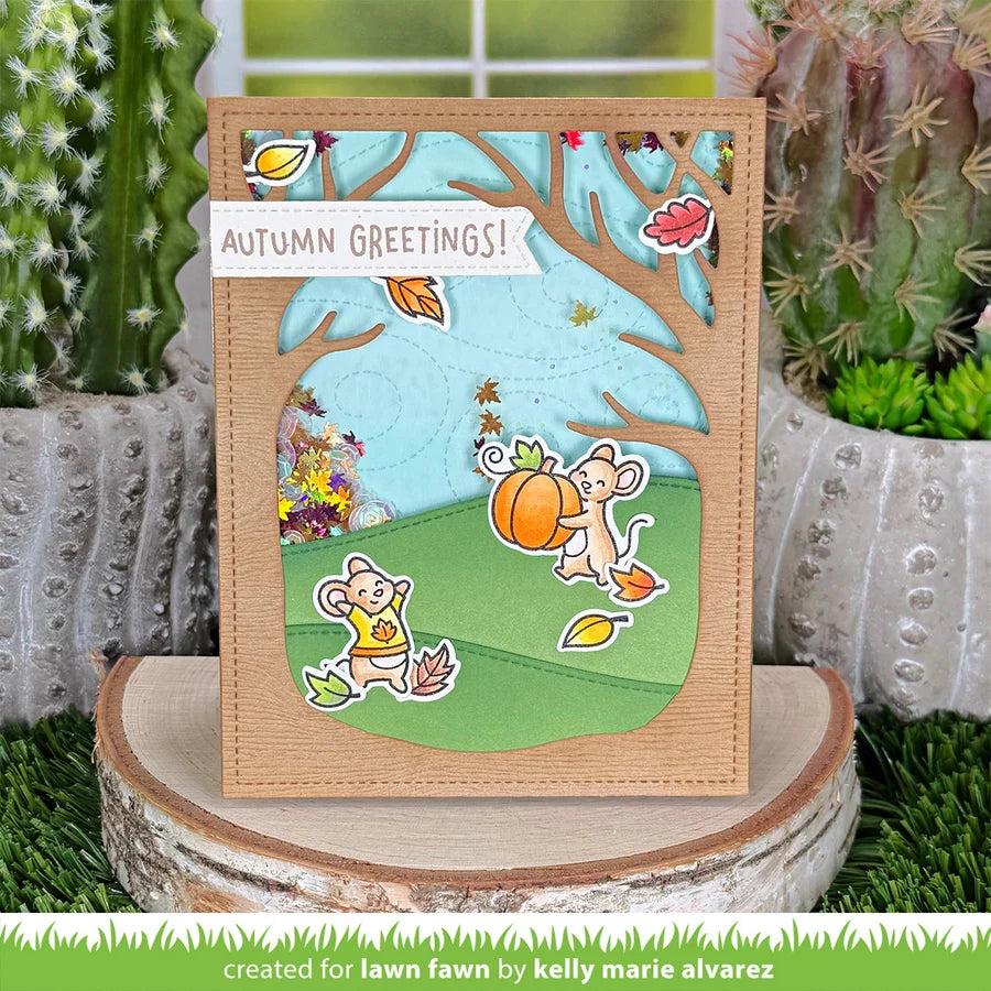 Lawn Fawn - Clear Stamps - Fall Mice-ScrapbookPal